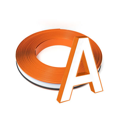 110 มิลลิเมตร ตัวอักษรช่อง ตัดแต่ง 3D จดหมายs แชนแนลยูม แอลูมิเนียมสเตรป