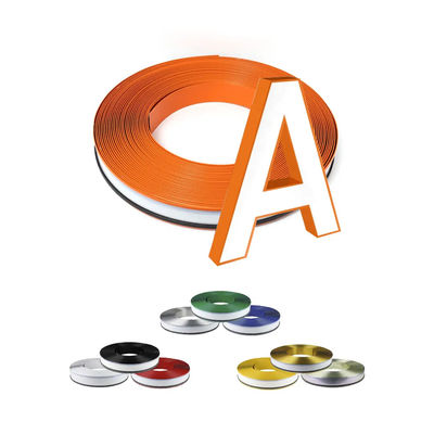 7 9 11 ซม สเตรป อลูมิเนียม Channelume โพลิเอสเตอร์เคลือบ PVC อลูมิเนียม Trim Cap การโฆษณา