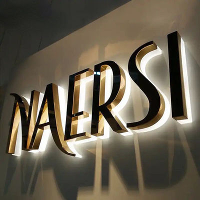 อลูมิเนียม LED ช่องสัญญาณ สายป้าย การออกแบบที่กําหนดเอง ช่องแสงเบื้องหลัง