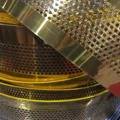 สายม้วนเทปอลูมิเนียมทองคําที่มีลวดขอบคําสัญลักษณ์ สายม้วนอลูมิเนียมแปรง