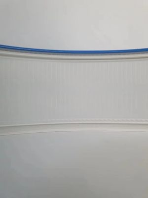 พลาสติกอัลลูมิเนียม Trim Cap Coil 70MM 50M Roll อัลลูมิเนียมสกัดเหล็ก ความแข็งแรง