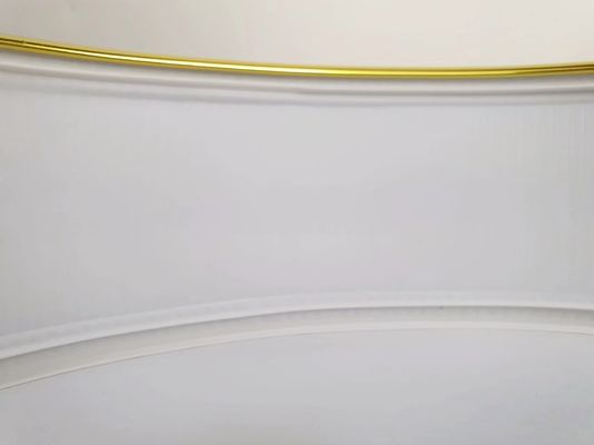 มือบิดอลูมิเนียม Trim Cap สําหรับจดหมายช่อง Brushed กระจกทองจดหมายช่อง Trim Cap