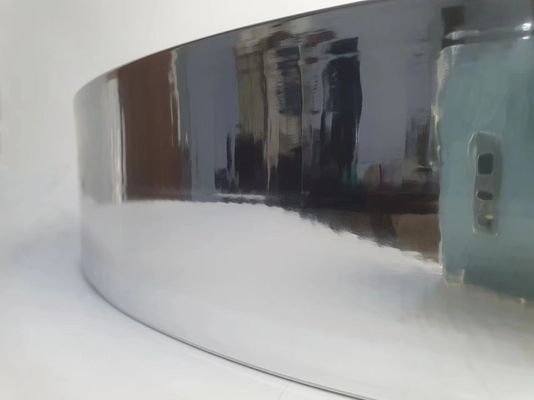 อัลลูมิเนียมความแข็งแรงสูง อัลลูมิเนียม Trim Cap กับกระจกเงินปลายและอัลลูมิเนียมสกัดโค้ล