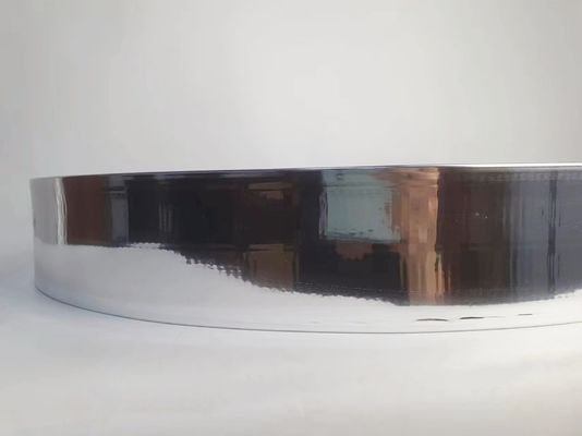 อัลลูมิเนียมความแข็งแรงสูง อัลลูมิเนียม Trim Cap กับกระจกเงินปลายและอัลลูมิเนียมสกัดโค้ล