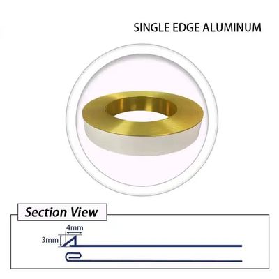 โปรไฟล์อัลลูมิเนียมทริมอัลลูมิเนียมทริมแฮปสําหรับจดหมายช่องทาง