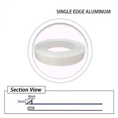 แอพลิเคชั่นป้ายสัญลักษณ์ ช่องจดหมาย Trim Cap งานแต่งงาน Flat Aluminum Trim Cap