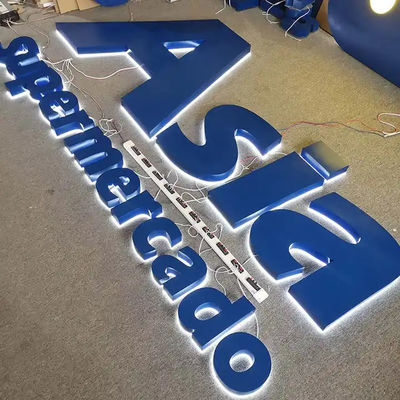 อายุการใช้งานยาวนาน LED Channel Letters Backlit Channel Letter Signs 50000 ชั่วโมง